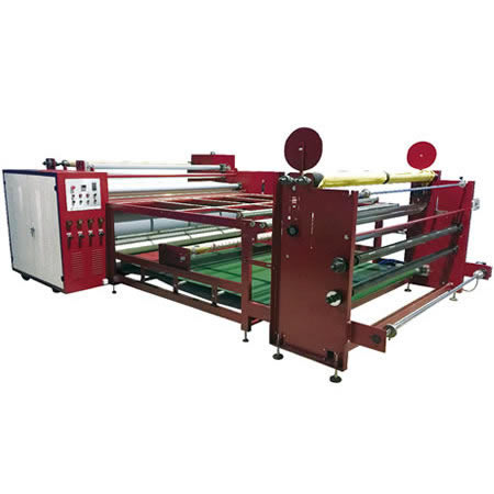 YP-R300 oil heating roller heat transfer machine (upper feed)